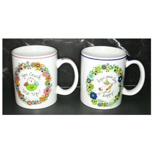 Certified International Lori Siebert Easter Theme Mugs Ceramic Hot Drink Serving
